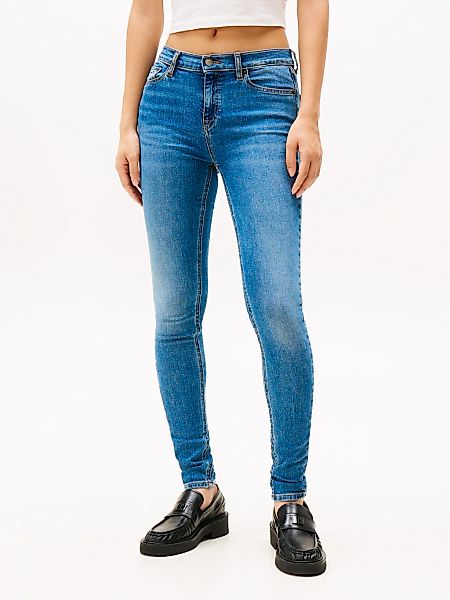Tommy Jeans Skinny-fit-Jeans "NORA MR SKNY AH1280" mit Logo-Badge günstig online kaufen