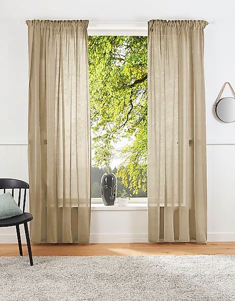 LeGer Home by Lena Gercke Vorhang »Lanea«, (1 St.), Leinenoptik, 1 Schal, v günstig online kaufen