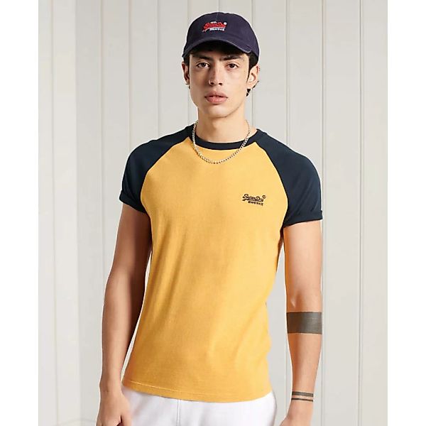Superdry Orange Label Baseball Kurzarm T-shirt L Ochre Marl günstig online kaufen