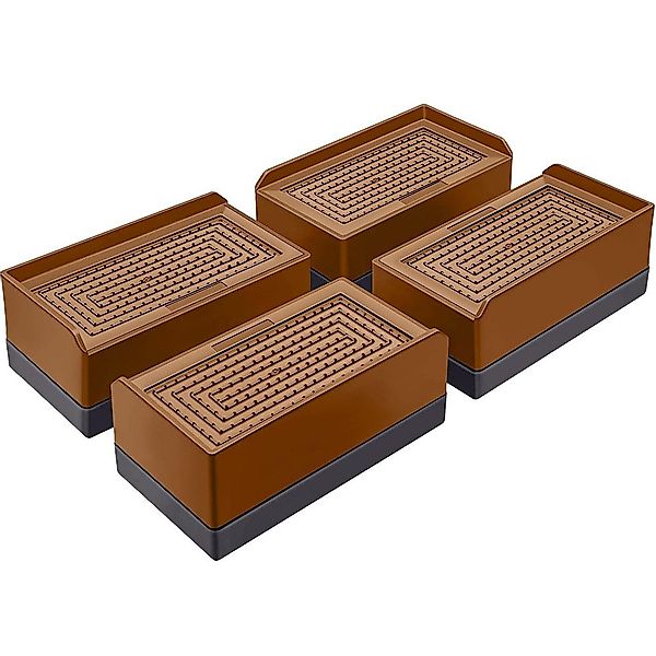 Coonoor Erhöhungs-Set 4 Stück verstellbare Möbelerhöher Starke platzsparend günstig online kaufen