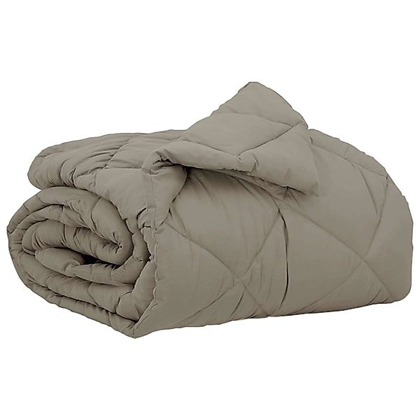 vidaXL Ganzjahresbettdecke Hellgrau 220 x 135 cm Mikrofaser 42025625 günstig online kaufen