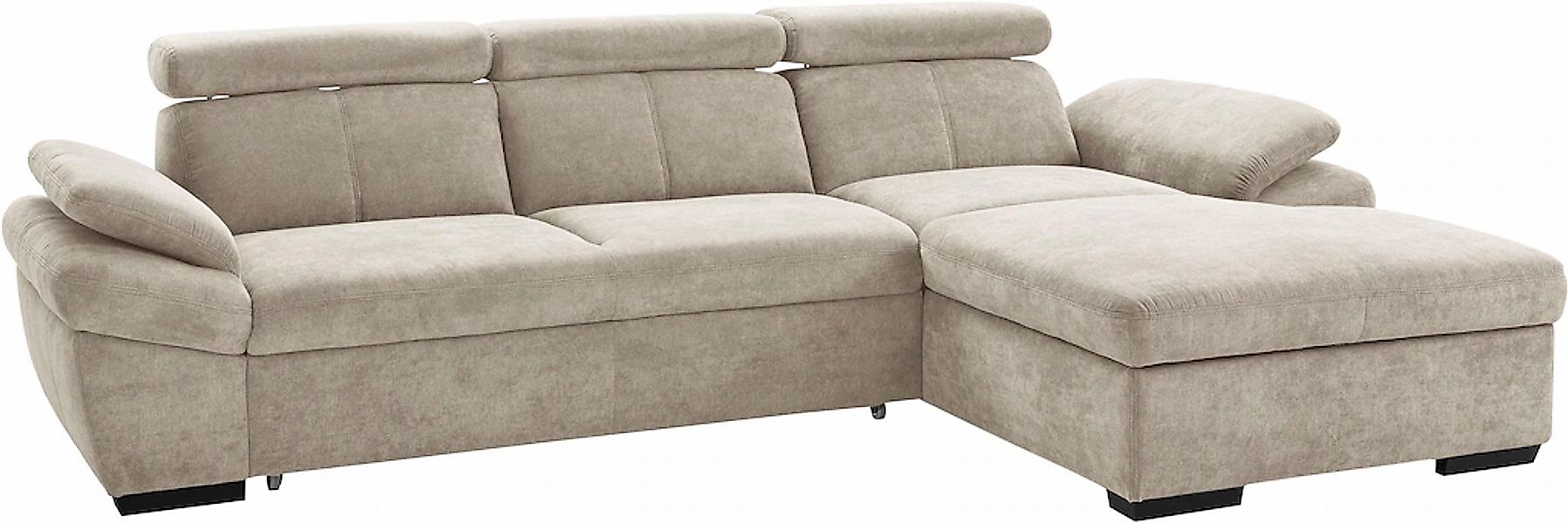 exxpo - sofa fashion Ecksofa "Salerno, inkl. Kopf- und Armteilverstellung, günstig online kaufen