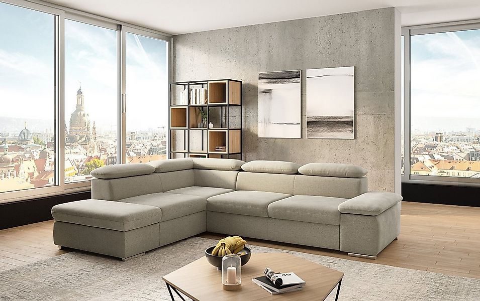 sit&more Ecksofa "Valantine L-Form, B: 286 cm" mit Arm- & Kopfteilverstellu günstig online kaufen