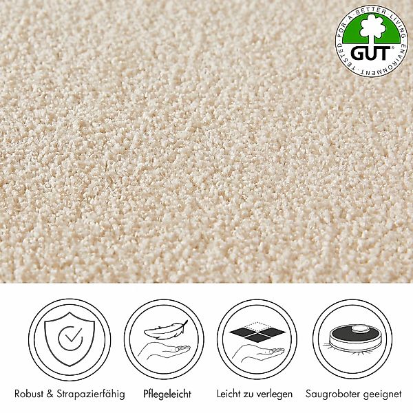 Andiamo Teppichboden "Verona, Velours, Gesamthöhe 6 mm, Made in Belgium" re günstig online kaufen