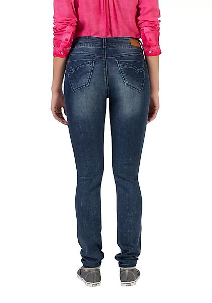 TIMEZONE Damen Jeans EnyaTZ Womenshape - Slim Fit - Blau - Grau günstig online kaufen
