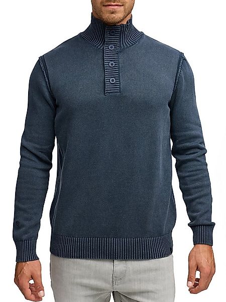 Indicode Strickpullover INNiels ½ Placket günstig online kaufen