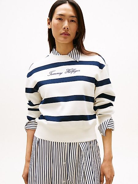 Tommy Hilfiger Sweatshirt SCRIPT REG PIQUE SWTSHRT mit Tommy Hilfiger Scrip günstig online kaufen