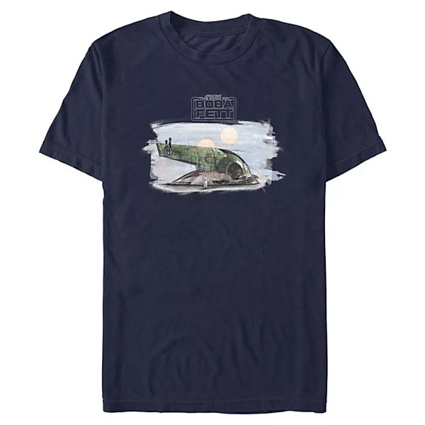 Star Wars - Book of Boba Fett - Boba Fett Ship Painted - Männer T-Shirt günstig online kaufen