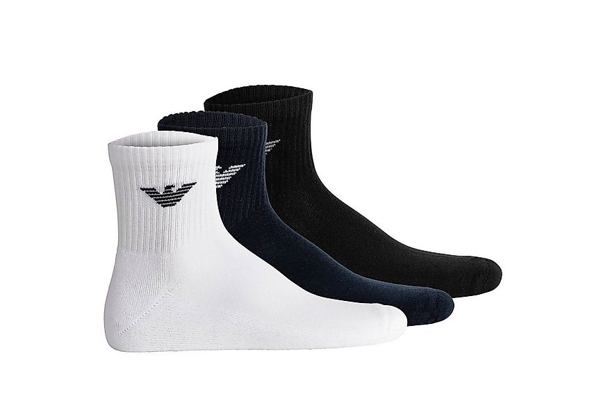 Emporio Armani Sportsocken Herren Socken 3er Pack Baumwolle SPORTY SPONGE ( günstig online kaufen