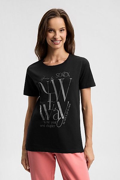 SOCCX Rundhalsshirt aus Baumwolle günstig online kaufen