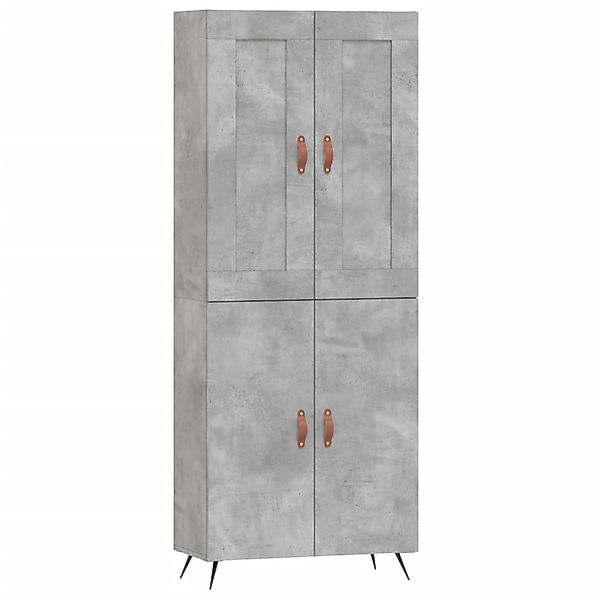vidaXL Highboard Betongrau 69,5x34x180 cm Holzwerkstoff 3199533 günstig online kaufen