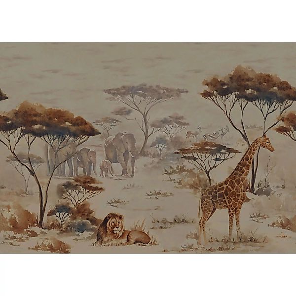 Rasch Digitaldruck African Queen III Savanne Dunkelbraun 2,65 x 3,71 m günstig online kaufen