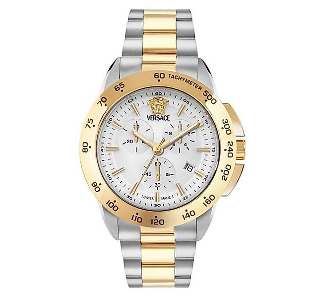 Versace Schweizer Uhr V‑Sport Chrono Silber/Gold VEKIA0525 günstig online kaufen