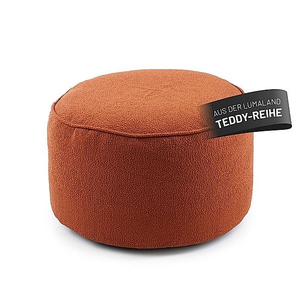 Lumaland Pouf Sitzsack Pouf Teddy 50L, günstig online kaufen