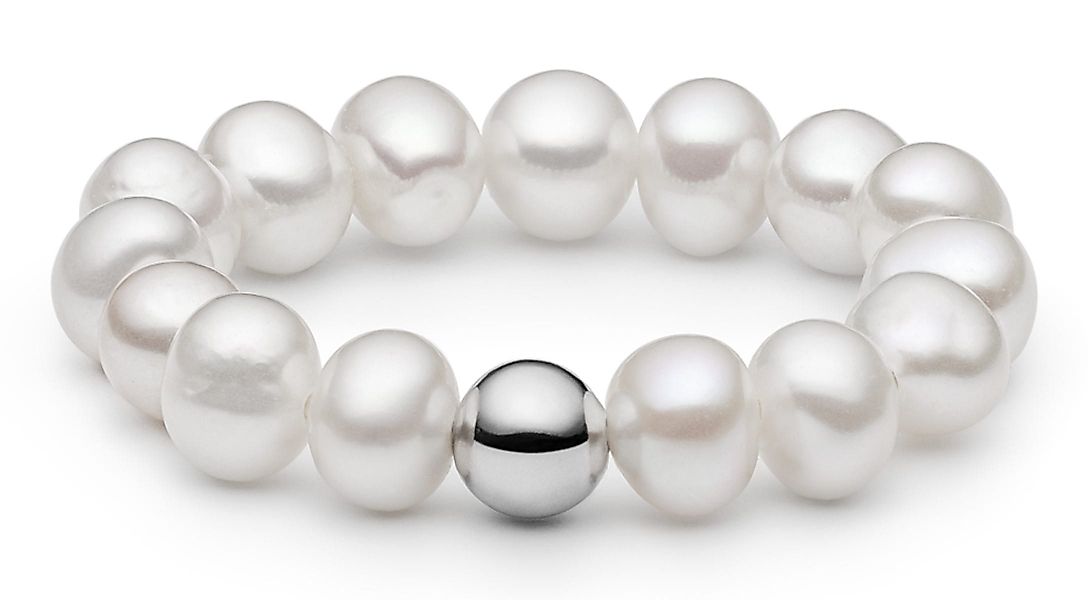 Gaura Pearls Perlenring weiß, kleine Perlen, günstig online kaufen