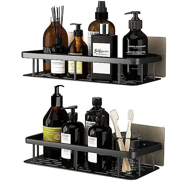 zggzerg Duschregal Duschregal Ohne Bohren, 2 Stück Edelstahl Badezimmeregal günstig online kaufen