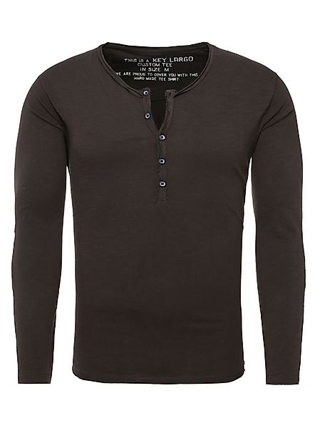 Key Largo Henleyshirt Ginger vintage Look günstig online kaufen