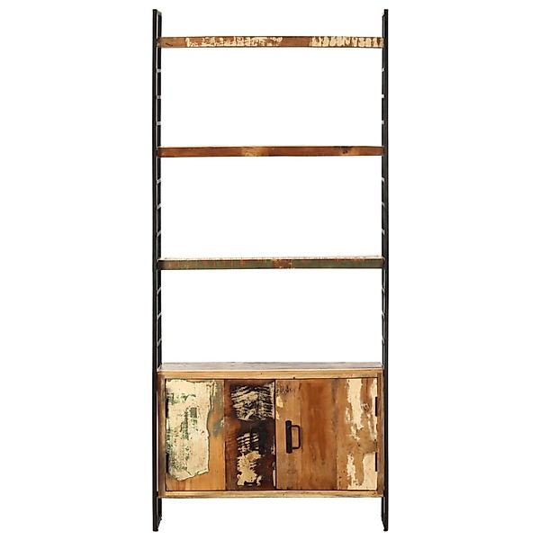 vidaXL Bücherregal 4 Ebenen 80x30x180 cm Altholz Massiv günstig online kaufen