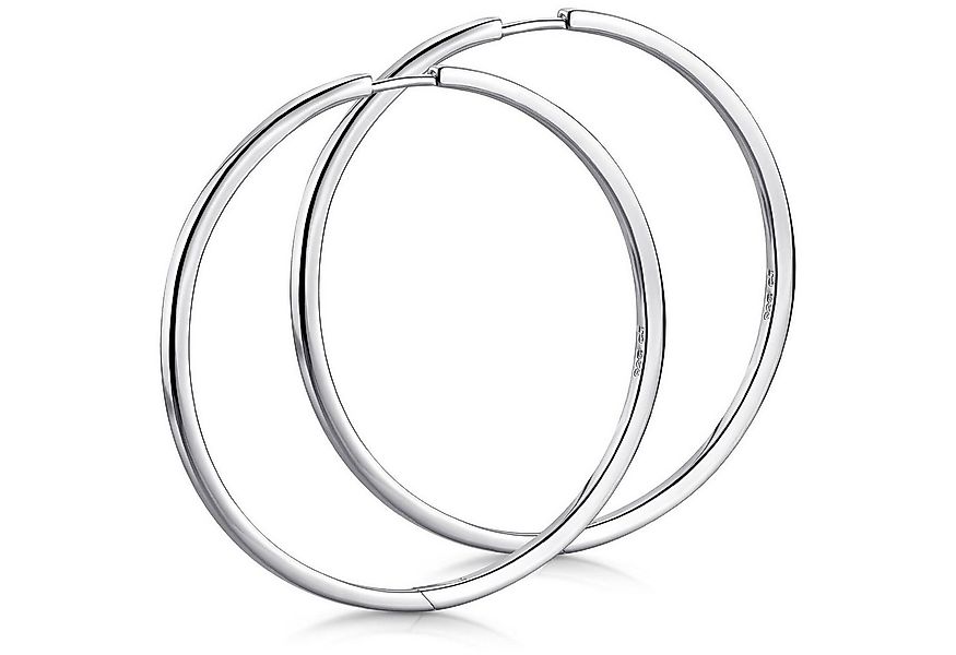Materia Paar Creolen Damen Silber klassisch Ø43mm SO-430, 925 Sterling Silb günstig online kaufen
