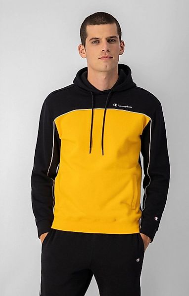 Champion Kapuzenpullover (Hoodie) aus Baumwollfleece in Farbblockoptik gelb günstig online kaufen