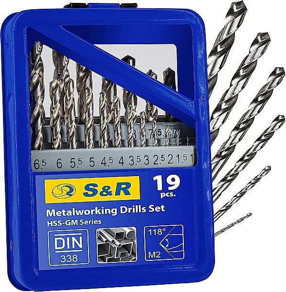 S&R Metallbohrer Industrie-Qualität, extra hohe Standzeit,118° Spitzenwinke günstig online kaufen