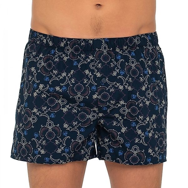 Hanro Boxershorts Blau gemustert günstig online kaufen