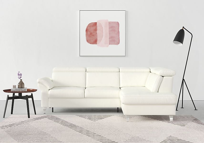 sit&more Ecksofa "Arngast L-Form" inklusive Kopfteilverstellung und Federke günstig online kaufen