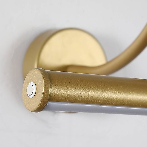 LED-Akku-Wandlampe Vigo, goldfarben, Breite 30 cm, Metall günstig online kaufen