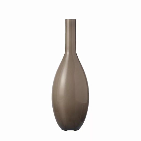 home24 Leonardo Vase Beauty Beige Glas 14x39x14 cm (BxHxT) Modern illuminan günstig online kaufen