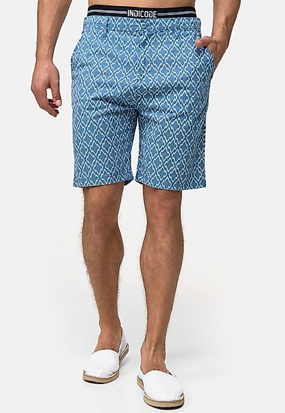 Indicode Chinoshorts Apostolis mit geometrischen Muster günstig online kaufen