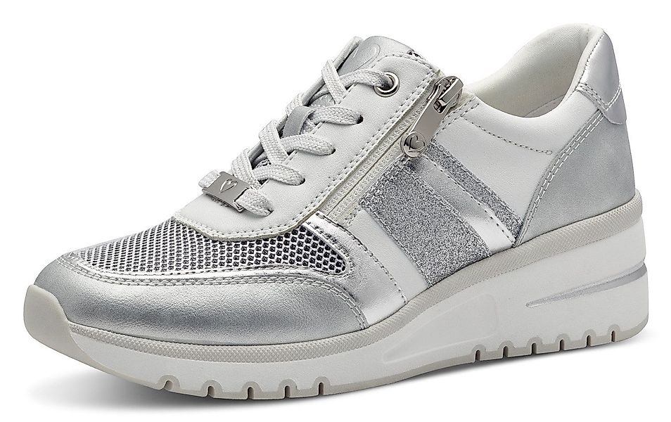 MARCO TOZZI Keilsneaker, Freizeitschuh, Halbschuh, Schnürschuh günstig online kaufen