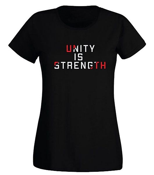 G-graphics T-Shirt Damen T-Shirt - Unity is Strength Slim-fit, mit trendige günstig online kaufen