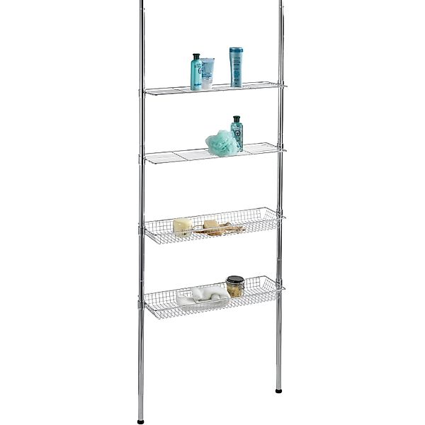 Wenko Teleskopregal Ellera Chrom 65 - 285 cm x 71 cm x 20 cm günstig online kaufen