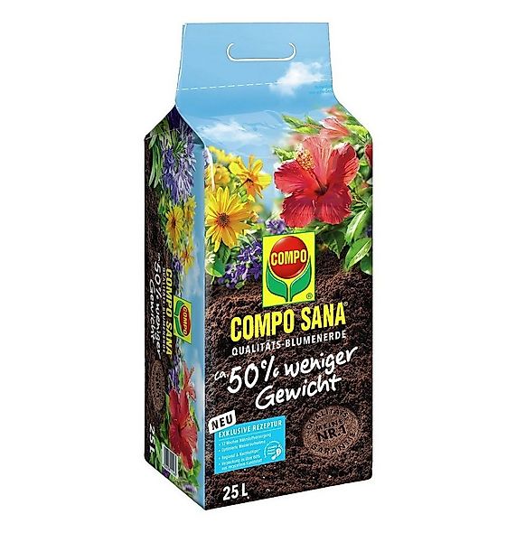 Compo Pflanzendünger COMPO Sana Qualitäts Blumenerde 25 Ltr günstig online kaufen