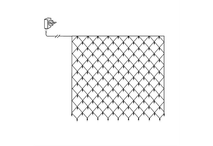 MARELIDA LED-Lichternetz LED Lichternetz 200 bernstein gold warmweiße LED 3 günstig online kaufen