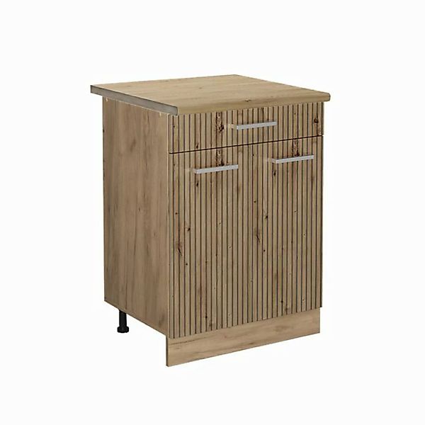 Vicco Unterschrank R-Line, Artisan-Eiche/Goldkraft Eiche, 60 cm mit Schubla günstig online kaufen