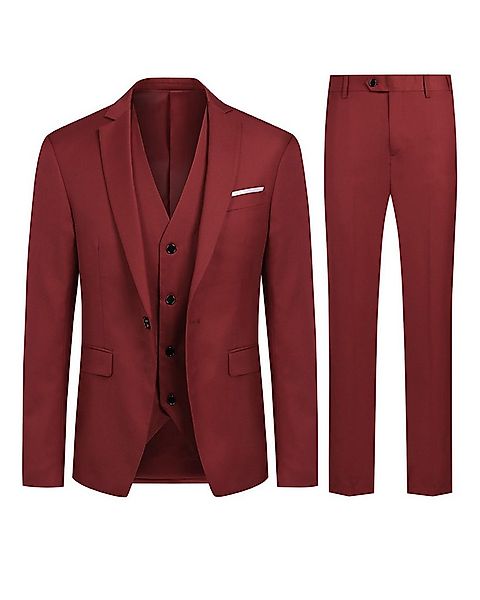 Allthemen Anzug (3 tlg) Herren Slim Fit Anzug Elegantes Anzugset für Busine günstig online kaufen