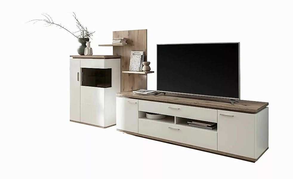 uno Wohnkombination  Parez ¦ weiß ¦ Maße (cm): B: 305 H: 188 T: 50.0 Kommod günstig online kaufen