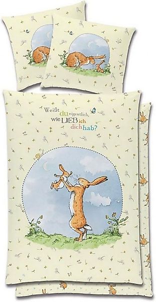 Global Labels Babybettwäsche Weißt Du wie lieb ich Dich habe 40 x 60 135 x günstig online kaufen