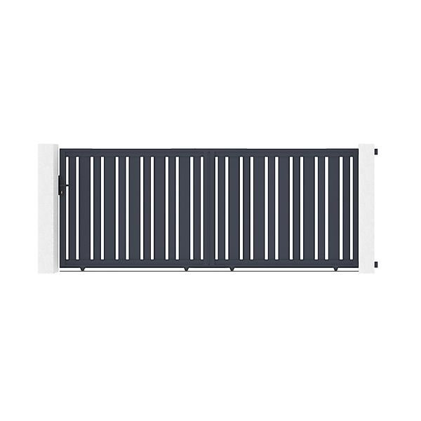 Casanoov Schiebetor Aus Aluminium 4M Veymont H 160Cm Grau günstig online kaufen
