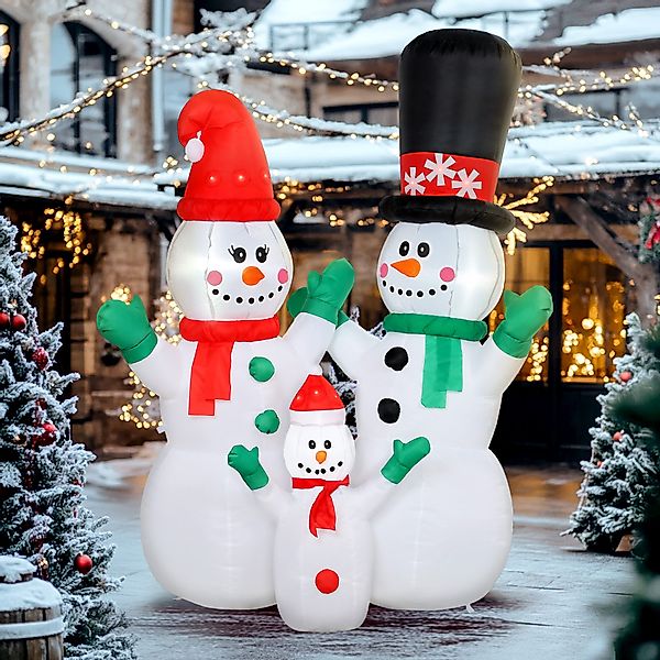 Outsunny Weihnachtsfigur mit LED-Beleuchtung (Weihnachtsdekoration Set, günstig online kaufen