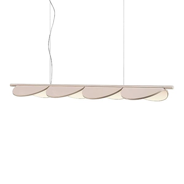 FLOS Almendra Linear LED-Hängelampe 4fl, rosa günstig online kaufen