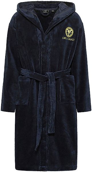 CARLO COLUCCI Bademantel Kapuzen-Bademantel für Herren aus weicher Baumwoll günstig online kaufen