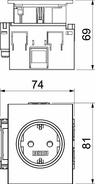 Rehau Steckdose 1-fach SIGNA IN rws BRK 1STD - 6121004 günstig online kaufen