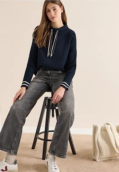 Sweatshirt mit Strickärmeln günstig online kaufen