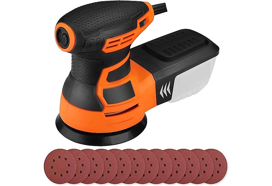 DOVAMAN Exzenterschleifer 125 mm, 350W, 6 variable Geschwindigkeit, 12 Schl günstig online kaufen