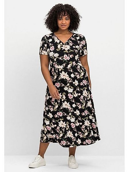 sheego by Joe Browns Jerseykleid Große Größen in Midilänge, mit Blumendruck günstig online kaufen