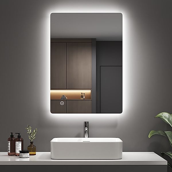 EMKE Badspiegel LED Badezimmerspiegel mit Beleuchtung, günstig online kaufen