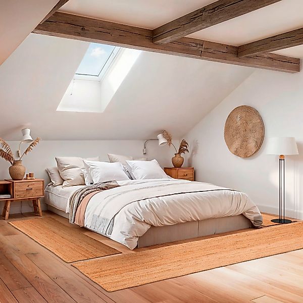 OTTO home Bettumrandung "Bjarka" Höhe 10 mm 3 Stk. tlg. meliert, 100% Jute, günstig online kaufen