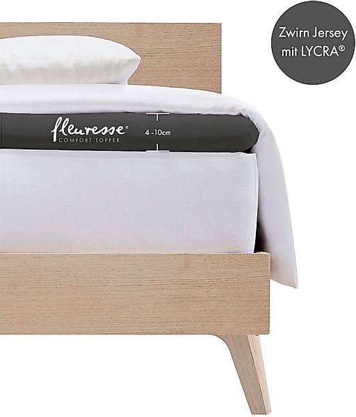 fleuresse Spannbettlaken "Topper" aus Jersey-Elasthan, für eine Matratzenhö günstig online kaufen